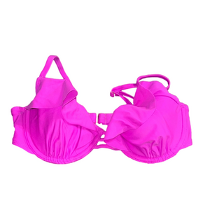 xhilaration Vibrant Pink wired strappy adjustable bikini top